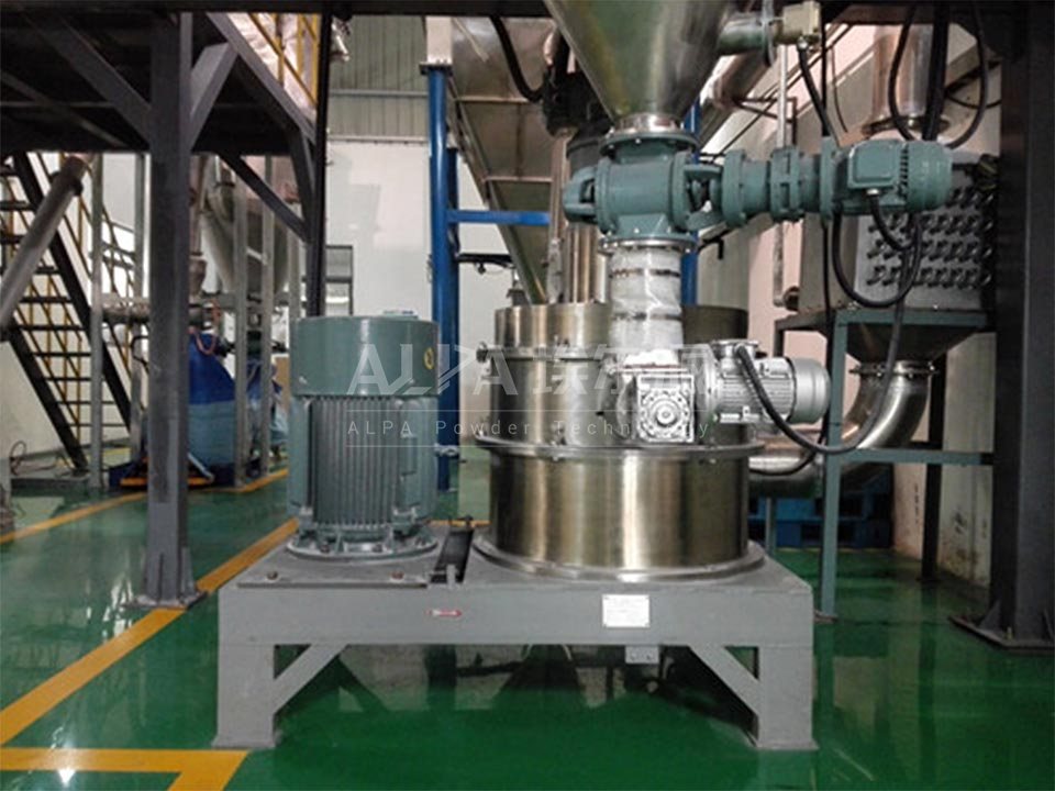 Resin grinding production line