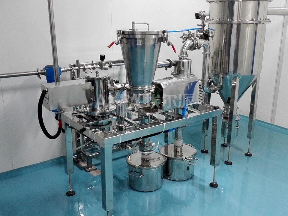 Three in one jet mill and classifier production line