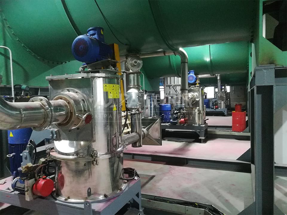 Pigment mill production line of a well-known pigment factory