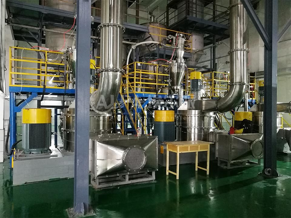 Resin grinding mill production line