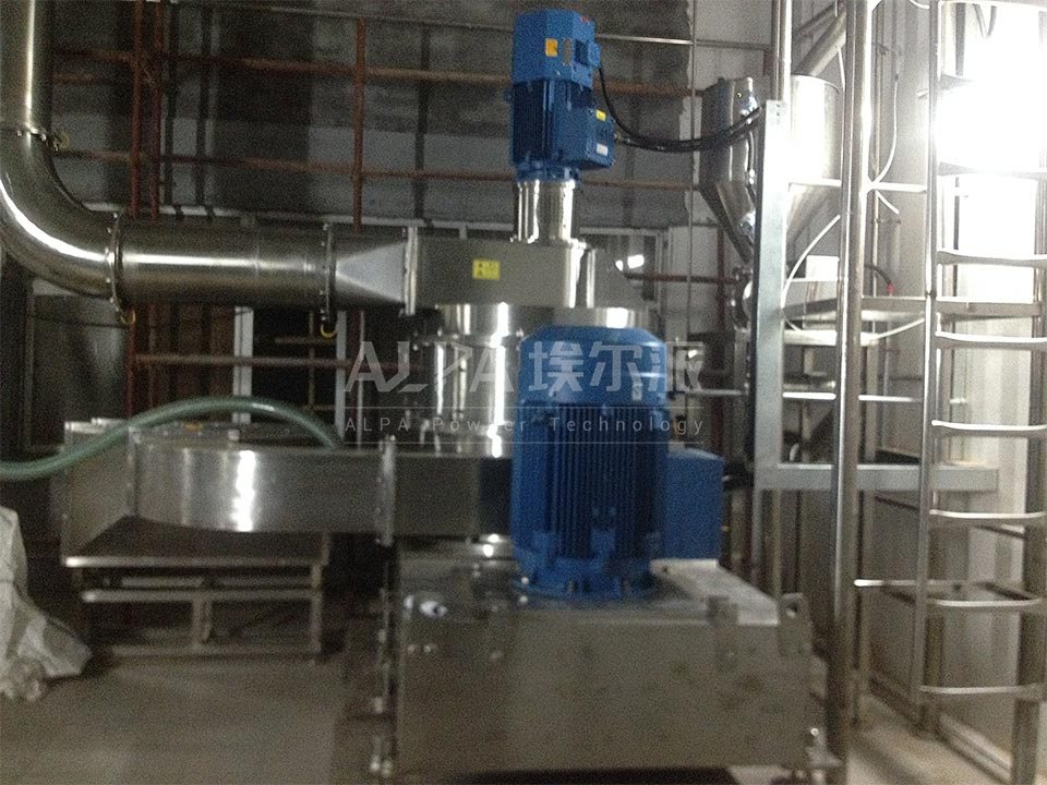 Impact grinding mill fried wheat production line